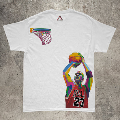 Camiseta Jordan con diseño espalda Michael Jordan camiseta estilo urbano.vista trasera