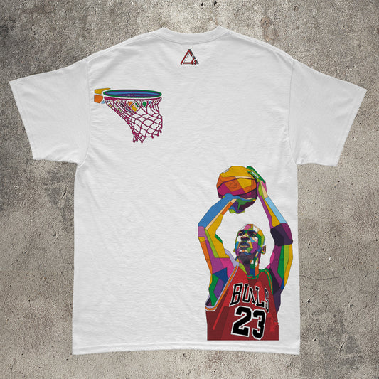 Camiseta Jordan con diseño espalda Michael Jordan camiseta estilo urbano.vista trasera