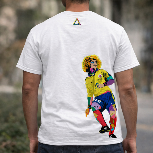 Camiseta Blanca Vaderrama con estampado vista trasera