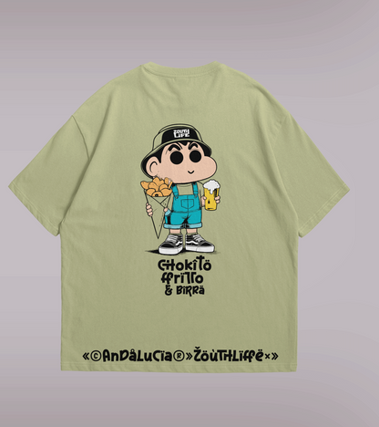 Vista trasera camiseta diseño estampado shokito espalda