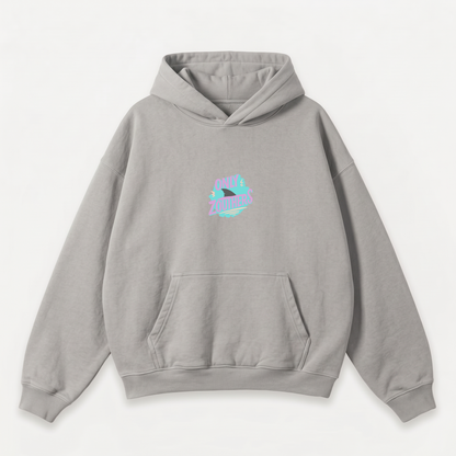 Sudadera con capucha gris silver Only Zouthers logo pecho 320g Zouth Life