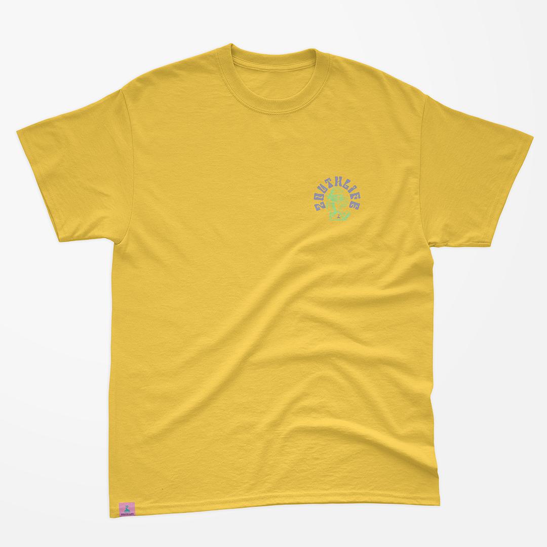 camiseta cactus amarilla estampado frontal pecho